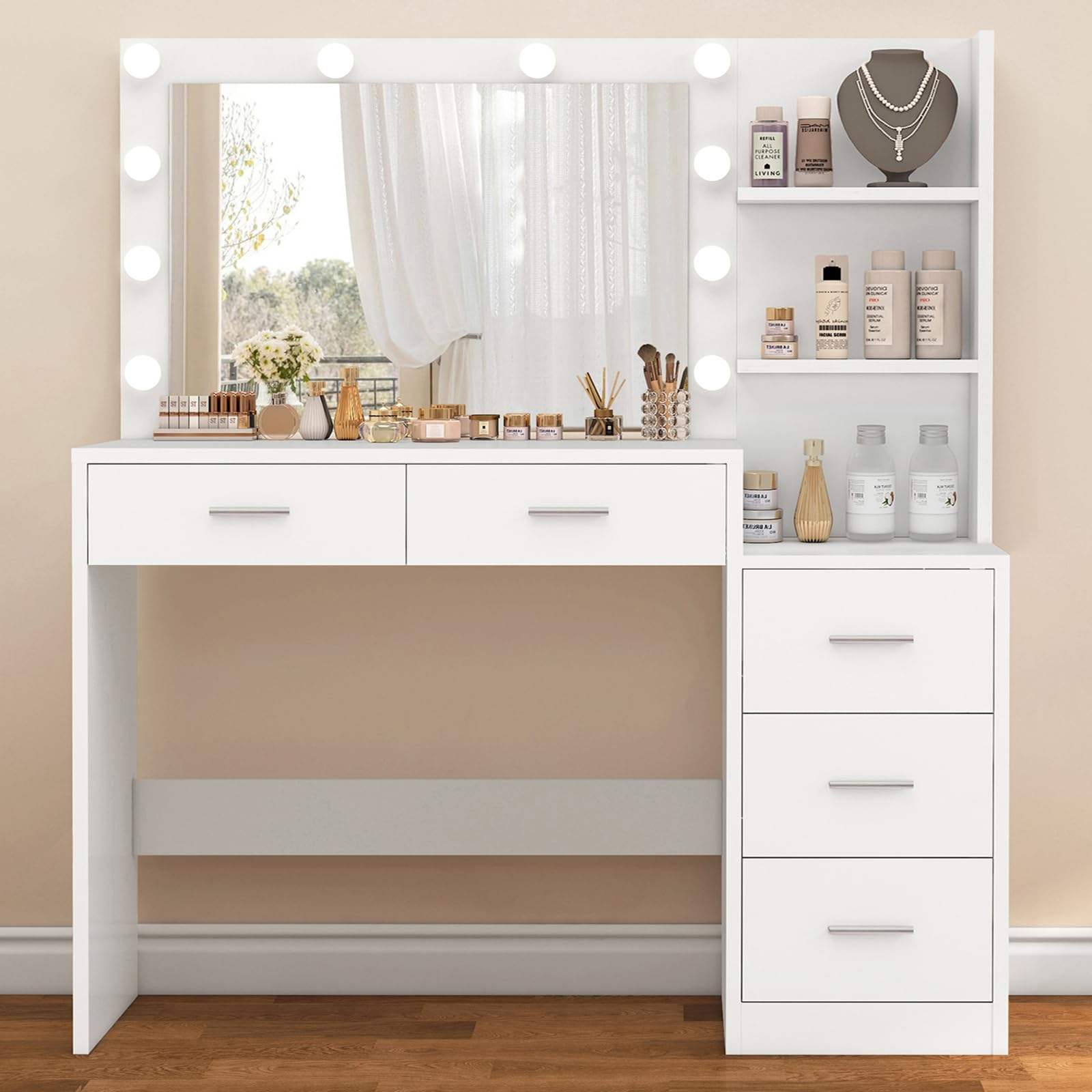 White Lacquer Dressing Tables Stylish Functional