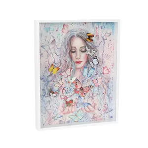 Jinn Home Customize Size Wooden Photo Frame Display Frame Butterfly Model Home Decoration