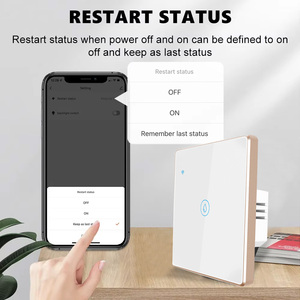 Interruptor Táctil Inteligente LangYeao 20A 40A, Estándar EU/UK, 4000W 8000W WiFi para Calentador de Agua/Caldera con Marco de Aluminio, Compatible con Tuya - Product Image 4