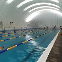Bâtiment temporaire Membrane gonflée à l'air Piscine Dôme à air Dôme gonflable Structure gonflable
