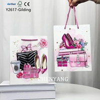 Hochwertiges Blaues Geschenkpapier, Anpassbare Papiertüten, Armband-Tragetaschen, Muttertags- und Oster-Verpackungen, Beschichtete Einkaufstaschen mit Aufdruck