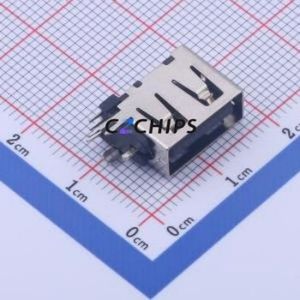 906-762B1026D10200 USB Connector Through hole Component (THT) Connector Type-A USB 2.0 Female Side Insert - Product Image 1