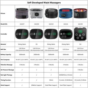 USB wiederauf ladbare Heizung Vibration Taille Klammer Massage Gürtel Schmerz linderung Lendenwirbel stütze Massage gerät - Product Image 6