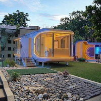 Capsule spatiale extérieure en acier portable d'usine Sleep Pod House pour chambre d'hôtel Serre préfabriquée