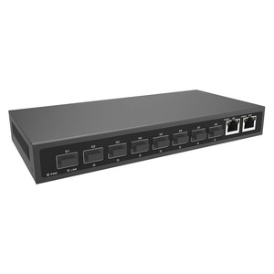 GWS-H3008FO สวิตช์อีเธอร์เน็ต 10 พอร์ต 10/100/1000Mbps 2 RJ45 + 8 SFP สำหรับเครือข่ายเดสก์ท็อป ติดผนัง - Product Image 2