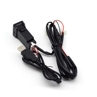 Pengisi Daya Ponsel Cocok untuk Mobil Khusus Toyota Pengisi Daya Mobil USB Ganda PD+USB Pengisian Cepat