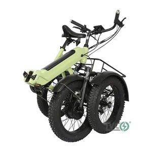 Lvco новый 20 дюймов с толстыми покрышками 500w 48v Электрический трехколесный скутер складная конструкция с продовольственный грузовой