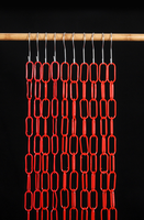 Rayonnages d'exposition pour magasins de détail et de vêtements, colorés, à rayures, avec crochets de suspension en plastique pour vêtements