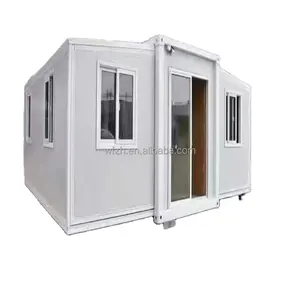 Cấu trúc mở rộng container sang trọng mở rộng container thép tốt nhất nhà nhà 20 ft 40 ft 2 phòng ngủ hiện đại PVC cửa sổ trượt