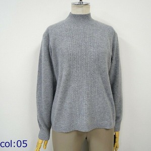 Échantillon de motif de câble à col haut 100% pull en cachemire nouveaux vêtements pour femmes en gros - Product Image 3