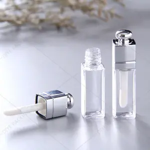 Venda imperdível tubos de brilho labial de 3ml recipientes para embalagem de frascos tubos de óleo labial líquido vazio personalizados com logotipo