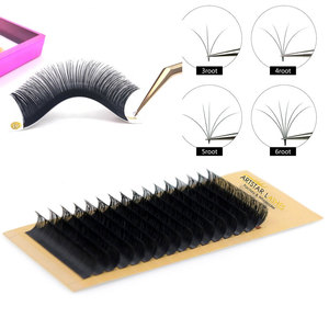 Pestañas de Seda Coreana y Visón de Alta Calidad al por Mayor, Bandejas de Extensiones de Pestañas Individuales con Logotipo de Marca Privada y Curvatura CC - Product Image 2