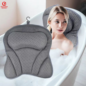 Oreiller de bain en maille 4D avec <span class=keywords><strong>ventouse</strong></span> <span class=keywords><strong>Coussin</strong></span> de <span class=keywords><strong>baignoire</strong></span> complet pour un confort et une esthétique améliorés dans la salle de bain - Product Image 1