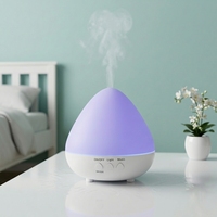 Diffuseur d'huiles essentielles à ultrasons avec lumière LED 3 couleurs, diffuseur d'arômes, humidificateur