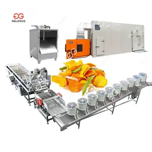 Full Automatic Dehydrator Dried Fruit And Vegetable Production Line Dry Vegetable Processing And Packaging Line