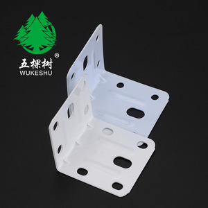 Support d'angle Wukeshu 5x5 en acier laminé à froid, revêtement poudré, pour fixation de meubles et armoires - Product Image 2