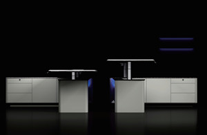 Quản lý hiện đại thông minh nội thất văn phòng kinh doanh bảng điều hành CEO đứng bàn văn phòng với lưu trữ - Product Image 5