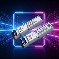 Module SFP Fibre Optique Fast Ethernet 155 Mbps 1310 nm 20 KM Duplex LC DDM SMF Transceiver Conforme MSA Garantie 3 Ans pour Réseaux LAN/Données