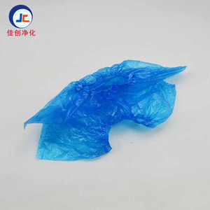 כיסויי נעליים חד פעמיים בצבע כחול, מידה M, עם סגירת סנאפ, מגן בוהן מרוכב, בד לא ארוג, עמיד למים - Product Image 2