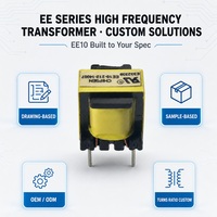 Ee12.7 ee10 petit transformateur pcb 220v 12v 12 watt 5w 5va 8w transformateur néon 9 broches transformateurs smps abaisseur