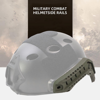 Rail latéral tactique pour casque, fixation rapide extérieure, rail en nylon incurvé rotatif pour accessoires de casque Mich