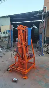 100m Deep Portable Hydraulic Water Well Rotary Drilling Rig /borehole Water Well Drilling Machine With Electric Start