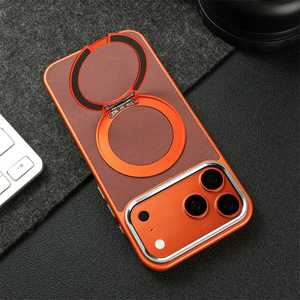 เคสโทรศัพท์แม่เหล็กแบบวงแหวนโลหะ 360 องศา ดีไซน์ทันสมัย สำหรับ iPhone 17 12 13 14 15 16 Pro Max 17 Air ป้องกันการตกกระแทก - Product Image 6