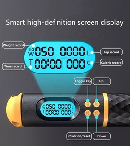 CHENGMO SPORTS <span class=keywords><strong>Corde</strong></span> à <span class=keywords><strong>sauter</strong></span> intelligente personnalisée, lourde, pour la perte de poids, compteur de sauts, <span class=keywords><strong>corde</strong></span> à <span class=keywords><strong>sauter</strong></span> numérique à vitesse réglable, sans fil - Product Image 4