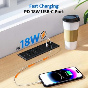 Chúng tôi bàn ổ cắm/lõm <span class=keywords><strong>Power</strong></span> Strip với <span class=keywords><strong>USB</strong></span> C nhanh chóng sạc hội nghị lõm Outlet,Space-<span class=keywords><strong>Saver</strong></span> cho đồ nội thất bên bảng - Product Image 6