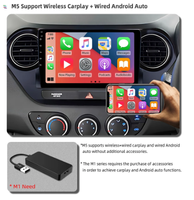 Radio de Coche de 9" para Hyundai Grand I10 RHD 2014 2015 2016 2017 con Wifi Reproductor de Video Multimedia GPS Unidad Principal Estéreo 2Din DVD