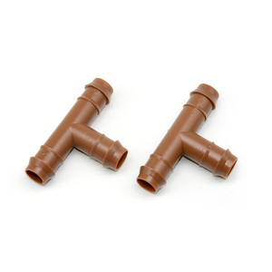 Fournitures de jardin raccords de système d'irrigation <span class=keywords><strong>goutte</strong></span> à <span class=keywords><strong>goutte</strong></span> connecteur de <span class=keywords><strong>tuyau</strong></span> <span class=keywords><strong>goutte</strong></span> à <span class=keywords><strong>goutte</strong></span> brun croix à quatre voies - Product Image 4