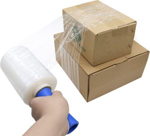 Clear Industrial <b>Stretch</b> <b>Wrap</b> Film with Handle, Multipack for Moving Supplies, Plastic <b>Wrap</b> for Packing, Heavy Duty <b>Stretch</b> Film - Product Image 2