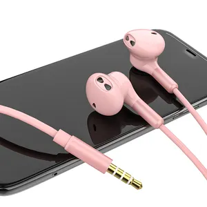 High Quality Wired Earphone 3.5mm Earbuds With Microphone And Volume Control For Iphone Earphone