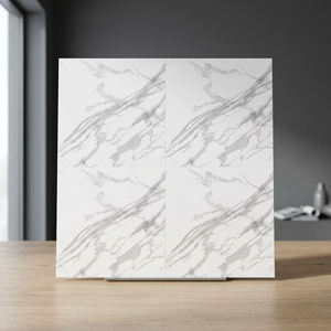 Carreaux de sol en céramique de porcelaine brillante noire 400x400mm, antidérapants, résistants aux acides, finition moderne - Product Image 6