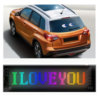 Panneau de pixels LED matriciels RGB à animation personnalisée 24V, lampe programmable « Devil Eye » pour voiture, camion, publicité, nouvelle application de contrôle, éclairage de logo