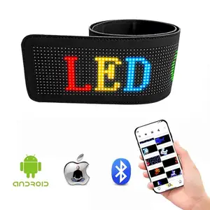 Painel LED flexível Mensagem Digital Movendo Soft LED Placa de Sinal RGB Tela Módulo Matriz de Cor Publicidade Do Carro Correndo Display LED