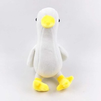 Mini peluche colombe blanche moelleuse, adorable petit pigeon en peluche, décoration de mariage, cadeau pour enfants