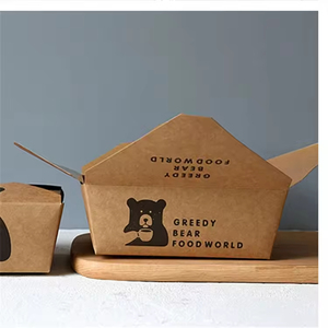 Boîte à emporter pour sushis en papier kraft de qualité alimentaire, toutes tailles, faible MOQ, impression de <span class=keywords><strong>logo</strong></span> personnalisée, meilleur prix, auto-érectible, avec lamination mate, pour restauration rapide - Product Image 2