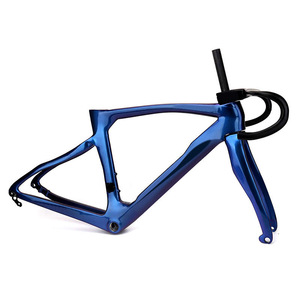 Telaio per Bicicletta da Strada CG 700C in Fibra di Carbonio, Telaio Aerodinamico <span class=keywords><strong>con</strong></span> Manubrio Curvo, Tubo Sella e Forcella Anteriore Completi - Product Image 4