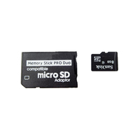 Lector de Tarjetas Memory Stick Pro Duo para PSP 1000, Adaptador de Tarjeta Micro SD TF a MS para PSP2000, Convertidor de Tarjeta de Memoria para PSP3000