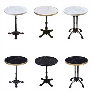 Juegos de Comedor Redondos Modernos IWELL, Muebles para Cafetería, Mesa de Restaurante de Hierro - Product Image 4