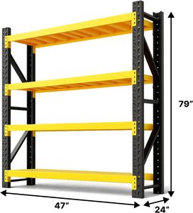 Load Steel 5 Layer Industrial Warehouse Storage Racks Systems for Home Office Garage Shelving <b>Units</b> - Product Image 1
