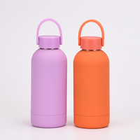 Bouteille d'eau isotherme en acier inoxydable à double paroi de 12 oz, anti-fuite, thermos portable pour les voyages, les activités de plein air et l'usage quotidien
