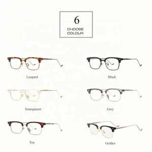 Gafas de Computadora Rectangulares Pequeñas con Remaches Vintage y Logotipo Personalizado 2021 para Hombre y Mujer, Gafas de Media Montura con Protección Contra la Luz Azul - Product Image 6