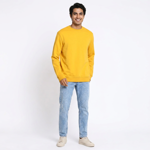 Vente en gros de sweatshirts pour hommes sweat-shirt en coton en tissu personnalisé sweat-shirt personnalisé sweat-shirt à capuche fait main pour hommes - Product Image 1