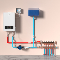 Chaudière électrique 14 kW OEM ODM, système double, type ouvert scellé, chauffage central domestique et eau chaude, WIFI