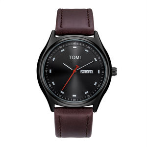 นาฬิกาข้อมือ <span class=keywords><strong>TOMI</strong></span> T030 ดีไซน์ใหม่สำหรับผู้ชาย สายหนัง หน้าปัดกระจกทรงกลม ระบบควอตซ์ แสดงวันที่อัตโนมัติ มีสินค้าพร้อมส่ง นาฬิกาแฟชั่นสำหรับทุกเพศ - Product Image 5