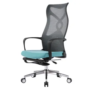 符合人体工程学的商用多功能高靠背行政旋转网状制图办公椅