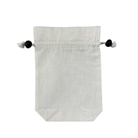 Pochette à cordon en coton bio de haute qualité avec logo personnalisé, recyclable et écologique, pour huiles essentielles, parfums, cadeaux et shopping