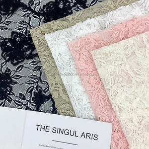 قماش دانتيل فاخر مخملي أفريقي مطرز بالخرز ثلاثي الأبعاد مزين بترتر زهري للملابس والأحذية والحقائب والمنسوجات المنزلية الحد الأدنى للطلب ياردة واحدة - Product Image 6